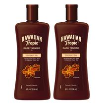 Óleo bronzeador Hawaiian Tropic Dark Original 240 ml (pacote com 2) Óleo bronzeador Hawaiian Tropic Dark Original 240 ml (pacote com 2)