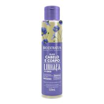 Óleo Cabelo e Corpo Linhaça e Coco Bio Extratus Vegano 120mL