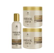 Óleo Cachos 120ml + 2 Masc Cowash + Keracare 450g Óleo Cachos 120ml + 2 Masc Cowash + Keracare 450g