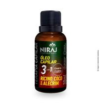 Óleo Capilar 3 em 1 Alecrim, Rícino e Coco - 30ml