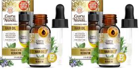Óleo Capilar GuruNanda Alecrim e Menta com Queratina e Vitamina E 59 ml x2