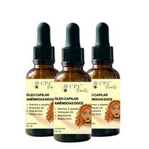 Óleo Capilar Natural Hidratante de Amêndoas Doces CPC Beauty Kit com 3 Unidades 30 mL