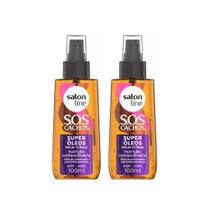 Oleo Capilar Salon Line 100Ml Sos Cachos Super Oleos- Kit2Un