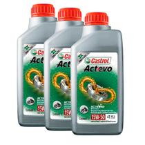 Oleo Castrol Actevo 4 Tempos 3 Litros 15w50 Semi-sintetico Oleo Castrol Actevo 4 Tempos 3 Litros 15w50 Semi-sintetico