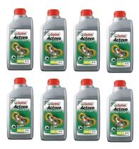 Oleo Castrol Semissintetico 10w30 Api Sl Lead Pcx Cg Titan Fan Cargo Start Injeção Cb 500 Cb 600 Hornet - 8 Litros