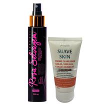 Óleo Clareador Rosa Selvagem + Creme Clareador Axilas, Virilhas, Coxas e Bumbum Suave Skin