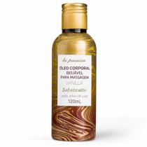 Óleo Corporal Beijável Baunilha Vanilla Sofisticatto 120ml Para Massagem Relaxante Desliza Óleo Corporal Beijável Baunilha Vanilla Sofisticatto 120ml Para Massagem Relaxante Desliza