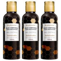 Óleo Corporal Beijável Para Massagem Sensual Mel Exótico (3 unidades) Óleo Corporal Beijável Para Massagem Sensual Mel Exótico (3 unidades)
