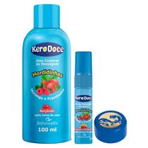 Óleo Corporal de Massagem Kero Doce Mordidinhas + Gel Corporal Kero Doce Mordidinhas + Pomada Fogo do Dragão Ginseng