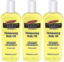 Óleo corporal Palmer's Cocoa Butter com vitamina E 250 ml (pacote com 3) Óleo corporal Palmer's Cocoa Butter com vitamina E 250 ml (pacote com 3)