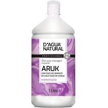 Óleo Corporal para Massagem Dagua Natural Aruk 1L - Semente de Uva e Cereja, Hidratação Profunda e Prevenção de Estrias