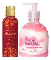 Óleo Corporal Sedução + Gel Hidrante Corporal Candy Girl Óleo Corporal Sedução + Gel Hidrante Corporal Candy Girl