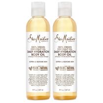 Óleo corporal SheaMoisture Daily Hydration, pacote com 2 pacotes de 240 ml com coco Óleo corporal SheaMoisture Daily Hydration, pacote com 2 pacotes de 240 ml com coco