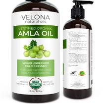 Óleo corporal Velona Amla Oil 240 ml, orgânico certificado pelo USDA