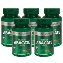 Oleo de Abacate Abacate Macrophytus 1000mg 60 Capsulas- 5 Unidades Macropytus