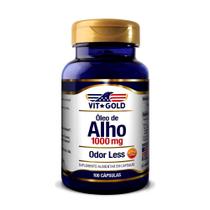 Óleo de Alho 1000 mg Odor Less Vitgold 100 cápulas