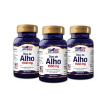 Óleo De Alho 1500 Mg Vitgold 100 Cápsulas Kit 03 Unidades