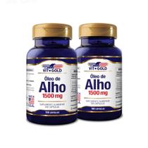 Óleo de Alho 1500mg Vitgold Kit 2x 100 cápsulas