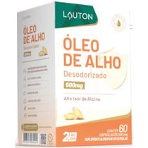Óleo de Alho Cru 500mg 60 Caps - Lauton Óleo de Alho Cru 500mg 60 Caps - Lauton