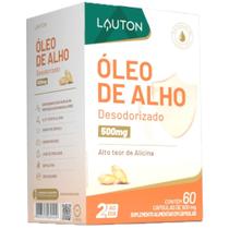Óleo de Alho Cru Desodorisado 500mg 60 cápsulas - Lauton