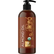 Óleo de amêndoa doce orgânico Maple Holistics 480 ml para pele e cabelo