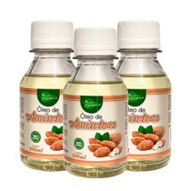 Óleo de Amêndoas 100% Natural Aroeira Cosmética Hidratação Capilar e Corporal 100mL