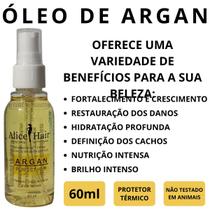 Óleo De Argan Hidrata e Evita Pontas Duplas Protege o Cabelo - Alice Hair