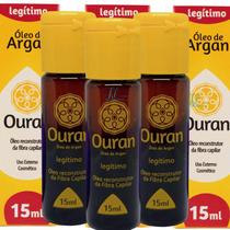 Óleo de argan Ouran 15ml Kit C/ 3 unidades - Arovitel