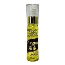 Óleo de Argan Reparador de Pontas Duplas Protetor Térmico Protetor Solar Anti Frizz Combate Brilho Maciez 50ml Lizz ante