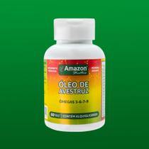 Óleo de Avestruz em Cápsulas - 60cps - Ômega 3, 6, 7 e 9 -