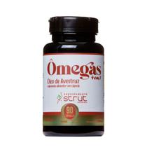 Oleo de avestruz strut 90 caps omega 3 6 7 9 - Genuinamente Strut