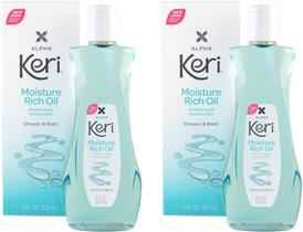 Óleo de banho de chuveiro Keri Moisture Rich 240 ml (pacote com 2) Óleo de banho de chuveiro Keri Moisture Rich 240 ml (pacote com 2)