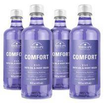 Óleo de banho espumante e sabonete corporal Village Naturals 480 ml x4 Óleo de banho espumante e sabonete corporal Village Naturals 480 ml x4