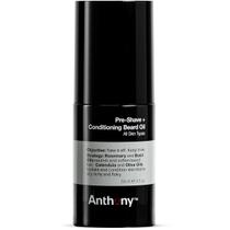 Óleo de barba Anthony, pré-barbear e condicionador, 60 ml com óleos Óleo de barba Anthony, pré-barbear e condicionador, 60 ml com óleos