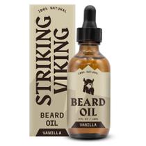 Óleo de barba, aroma impressionante de baunilha Viking, 60 ml, orgânico natural