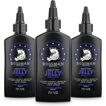 Óleo de barba Bossman Jelly para homens, pacote com 3 pacotes de 360 ml Royal Oud Scent Óleo de barba Bossman Jelly para homens, pacote com 3 pacotes de 360 ml Royal Oud Scent