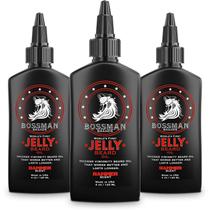 Óleo de barba Bossman Jelly para homens, pacote com 3 unidades, 360 ml, Hammer Scent Óleo de barba Bossman Jelly para homens, pacote com 3 unidades, 360 ml, Hammer Scent