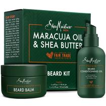 Óleo de barba e bálsamo para barba SheaMoisture Kit de barba para homens com maracujá e manteiga de karité orgânica de comércio justo, óleo de barba seca, amaciante e condicionador (conjunto de 2 peças) Óleo de barba e bálsamo para barba SheaMoisture Kit de barba para homens com maracujá e manteiga de karité orgânica de comércio justo, óleo de barba seca, amaciante e condicionador (conjunto de 2 peças)