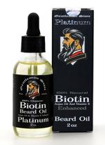 Óleo de Barba Gentleman Stoic Platinum - 60ml com Biotina e Baunilha Temperada