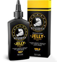 Óleo de barba Jelly Bossman Amaciador de crescimento de barba 120 ml dourado