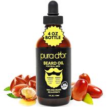 Óleo de barba PURA D'OR 120ml orgânico 100% natural de argão e jojoba