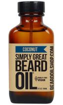 Óleo de barba Simply Great, aroma de coco, 90 ml, vegano e natural Óleo de barba Simply Great, aroma de coco, 90 ml, vegano e natural