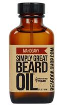 Óleo de barba Simply Great, aroma de mogno, 90 ml, vegano e natural