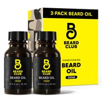 Óleo de barba The Beard Club Premium Cedar para homens, pacote com 2