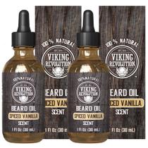 Óleo de Barba Viking Revolution - Aroma Natural de Baunilha com Especiarias