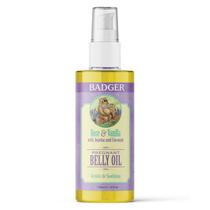 Óleo de barriga para grávidas, texugo, rosa e baunilha, 118 ml, orgânico