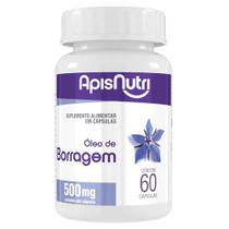 Óleo de Borragem 500mg 60 Cáps - ApisNutri Óleo de Borragem 500mg 60 Cáps - ApisNutri