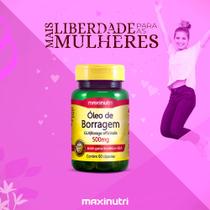 Óleo de Borragem 500mg com 60 Capsulas Maxinutri