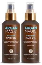 Óleo de cabelo Argan Magic Intensive Restaura o Brilho, pacote de 120 ml x 2