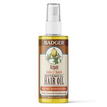 Óleo de cabelo Badger Argan com jojoba e baobá 60 ml para cabelos secos